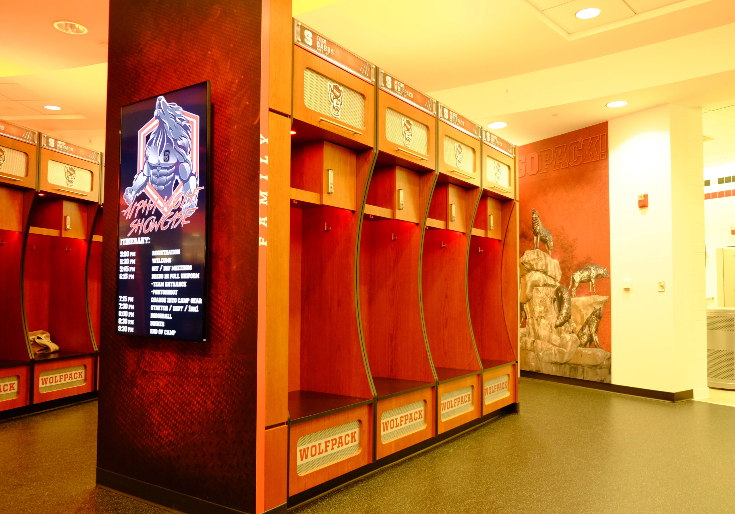 NC State Murphy Football Locker Room