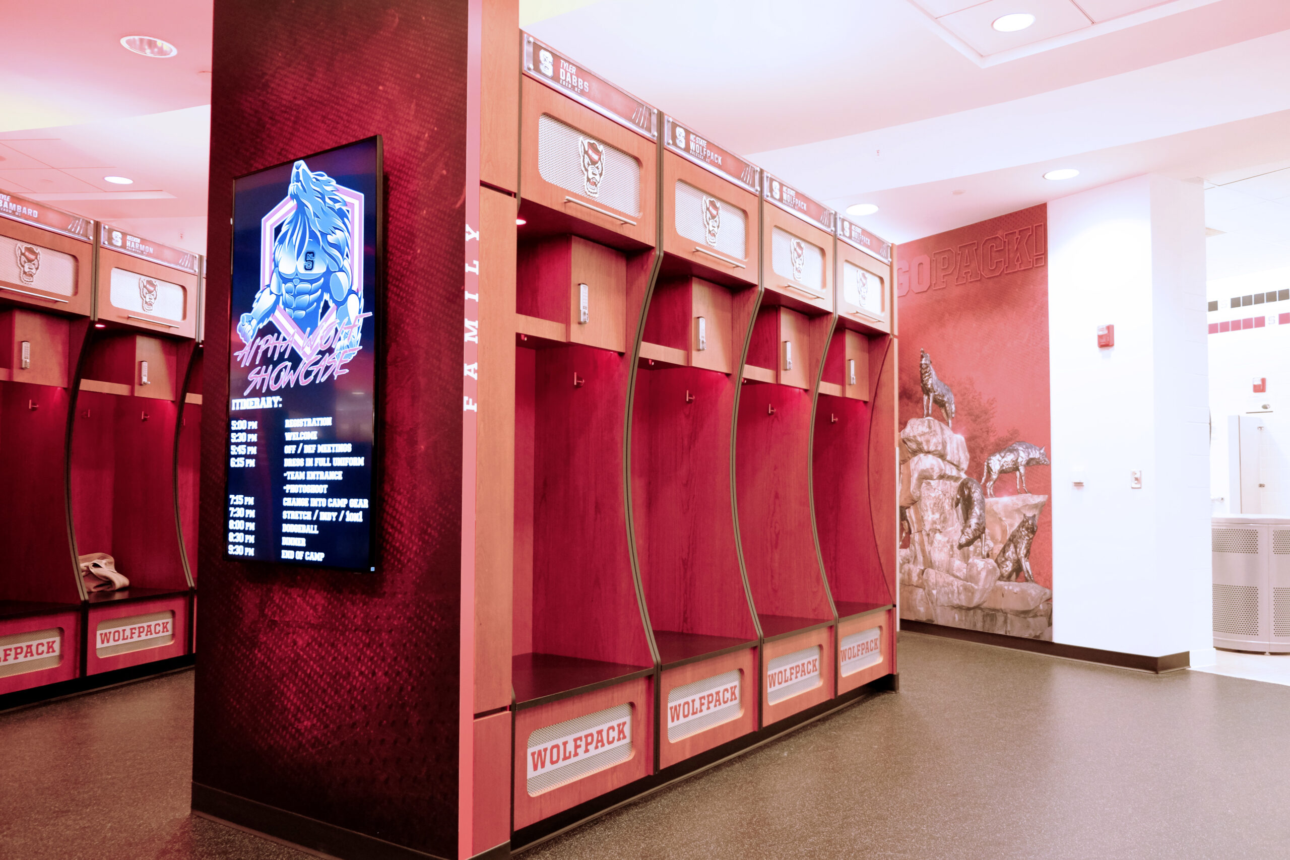 NC State Murphy Football Locker Room