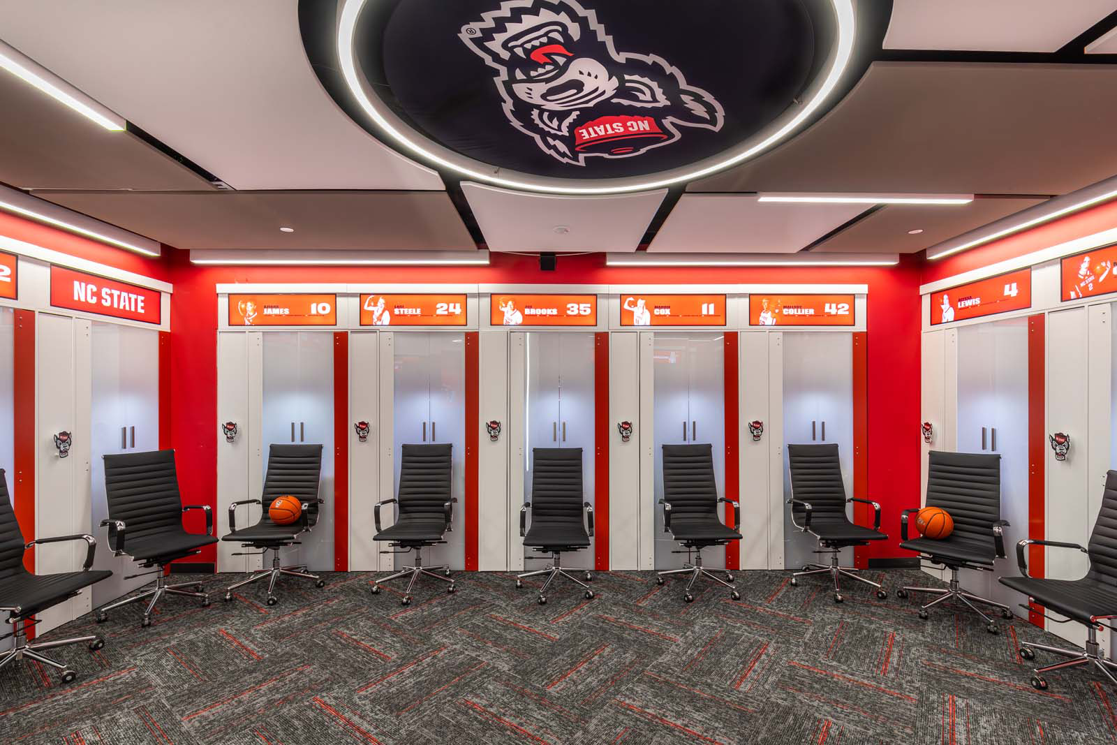 NC State Women’s Basketball Locker Room